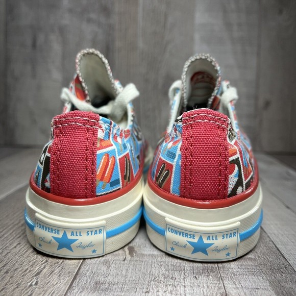 Converse Chuck 70 Frozen Treats Youth Sneakers Soft Red Blue Size 3 A00519F - Picture 13 of 15
